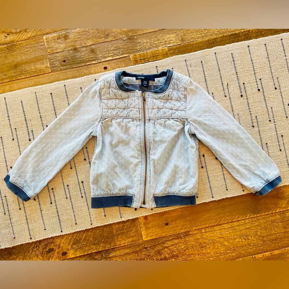 Baby Gap - Lightweight Blue Denim Zip Jacket - Size 18-24 Months
